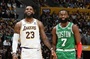 都是背靠背第二战！ESPN预测明天胜率：湖人47.3% 凯尔特人52.7%