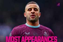 英格兰后卫英超出场榜：卡拉格508场居首，沃克427场第五