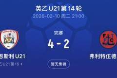 当地媒体:徐彬周二已代表巴恩斯利U21完成首秀,帮助球队4-2获胜