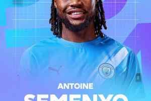 生涯首次当选！官方：曼城前锋塞梅尼奥当选英超2月最佳球员