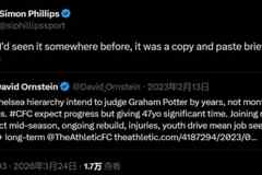 罗塞尼尔危？记者转发TA曾称切尔西不解雇波特的报道